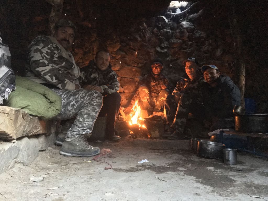 High Altitude Camp Fire Stone Shelter